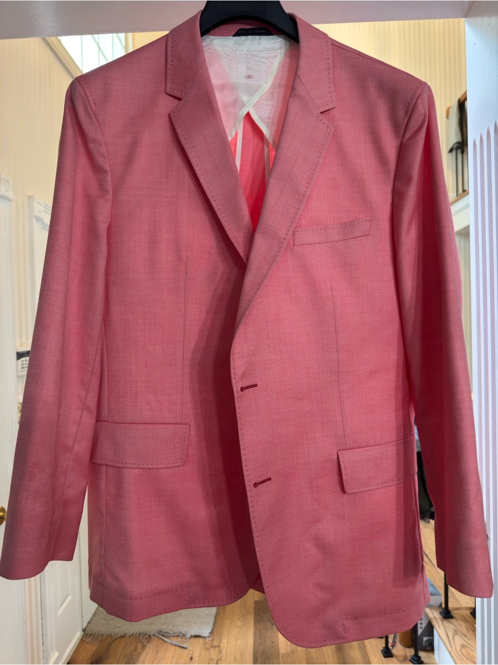Hugo Boss-Men's Salmon Single-Breasted Blazer-46R
